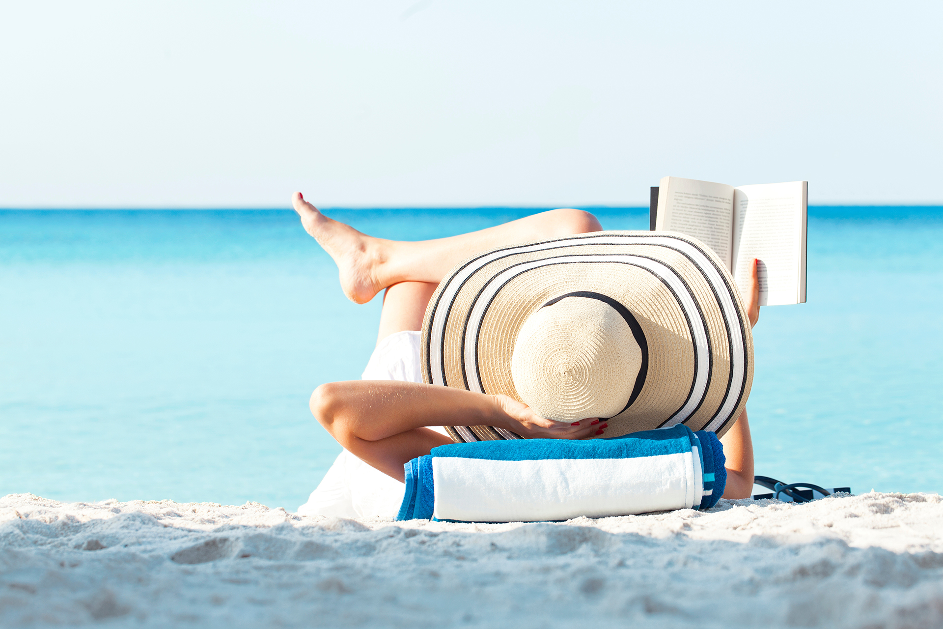 Reading on Beach